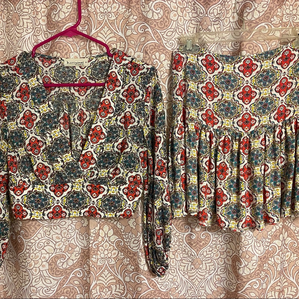 Shirt and Skirt matching set